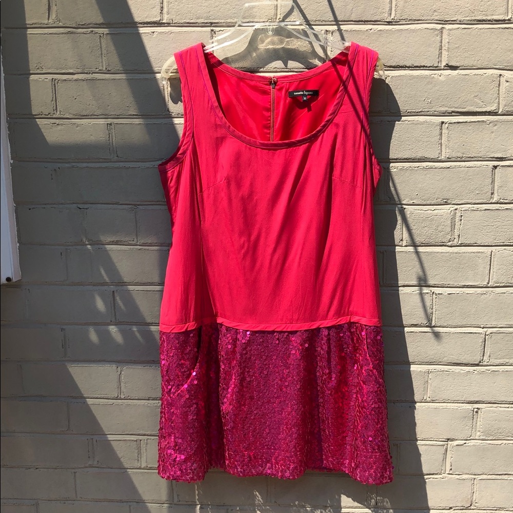 EUC Nanette Lepore Size 12 Silk/Sequin Dress